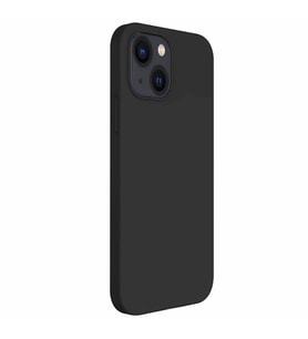 Vendas iPhone 13 Lansman Serisi içi Kadife ipeksi Dokulu Kılıf (Siyah)