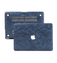 MacBook Air Kılıf HardCase A1369 A1466 2017 Öncesi Uyumlu Koruyucu Kılıf Leat01 (Lacivert)