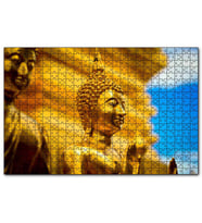 Cakapuzzle Tayland Gautama Buda Heykeli  Puzzle Yapboz MDF (Ahşap) (1000 Parça)