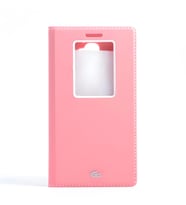 LG G2 Kılıf Dolce Kapaklı Kılıf (Pembe)