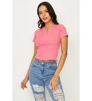 Kadın Önden Çıtçıtlı Body (Pembe)