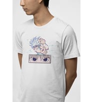 Hunter X Hunter Killua Eyes Tişört (Beyaz)