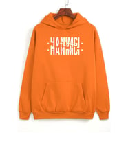 Hanımcı Yazılı Katlamalı Sweatshirt (Turuncu)