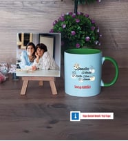 Anneler Günü Hediyesi Fotoğraflı Dekoratif Taş, Kupa Bardak Beyaz Hediye (Model 14)