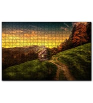 Cakapuzzle İsviçre Orman Manzaralı Dağ Evi  Puzzle Yapboz MDF (Ahşap) (500 Parça)
