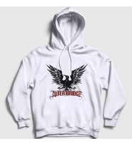 Presmono Unisex Beyaz Logo Alter Bridge Kapüşonlu Sweatshirt 438700tt (Beyaz)