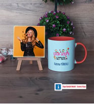 Çocuk Gelişimi Uzmanı Fotoğraflı Dekoratif Taş, Kupa Bardak Beyaz Hediye (Model 13)