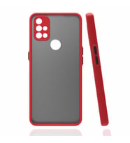 One Plus Nord N10 5G Kılıf Kamera Korumalı Mat Kapak (Kırmızı)