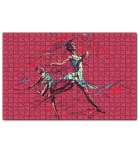 Cakapuzzle Hareketli Balerin Djital Sanat Resmi  Puzzle Yapboz MDF (Ahşap) (1000 Parça)