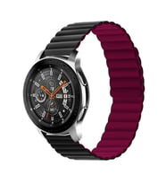 Huawei GT2 46mm KRD-52 Mıknatıslı Kordon (Siyah-Kırmızı)