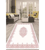 Dijital Kaymaz Taban Yıkanabilir Modern Renkli Salon Halısı Mutfak Halısı Yolluk ND-HT-342 (Pembe)