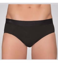 Berrak 1071 Beli Lastikli Pamuklu Erkek Külot Slip 6'Lı  (Siyah)