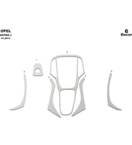 Meriç® Opel Astra J Ön Torpido Kaplama Maun 6 Parça 2015-› (Alüminyum)
