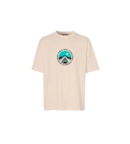 Baskılı Erkek T-shirt (Bej)