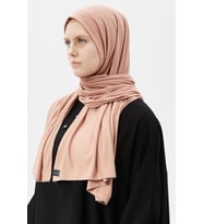 Tesettür Penye Şal Düz (Bej)