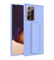 Galaxy Note 20 Ultra Kılıf Standlı Mat Yüzey Kamera Çıkıntılı İnce Tasarım Kapak (Lila)