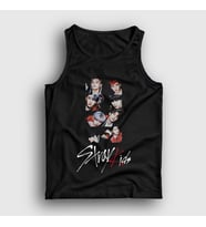Presmono Unisex Beyaz Members Stray Kids Atlet 122903tt (Siyah)