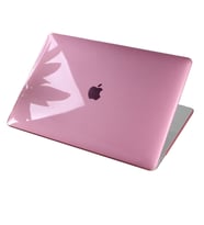 MacBook Pro Kılıf M1 HardCase A2485 Kristal Koruyucu Kılıf Parmakizi Bırakmaz (Açık Pembe)