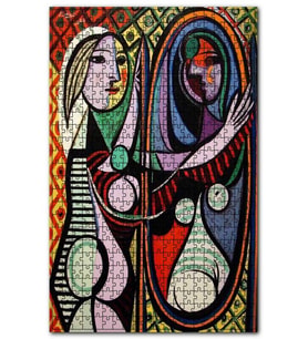 Cakapuzzle Girl Before A Mirror, 1932 by Pablo Picasso Puzzle Yapboz MDF (Ahşap) (500 Parça)