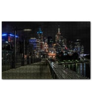 Cakapuzzle Gece Işıkları Gökdelenler ve Deniz  Puzzle Yapboz MDF (Ahşap) (500 Parça)