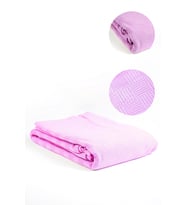 ERFAHOME Dama Desen Pamuklu Tek Kişilik Pike Ve Yatak Örtüsü (Pembe)