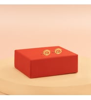 925 AYAR GÜMÜŞ KİRPİKLİ GÖZ KÜPE (Gold)