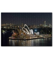 Cakapuzzle Avustralya Sydney Gece Manzarası  Puzzle Yapboz MDF (Ahşap) (255 Parça)