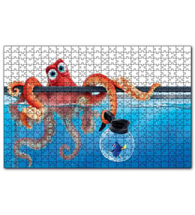 Cakapuzzle Finding Dory Ahtapot  Puzzle Yapboz MDF (Ahşap) (500 Parça)