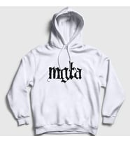 Presmono Unisex Beyaz Logo Mgla Kapüşonlu Sweatshirt 165163tt (Beyaz)