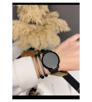 Unisex Tuşlu Led Saat Mıknatıslı Kordon Özel Seri (Siyah)
