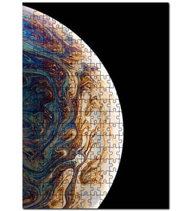 Cakapuzzle Karışık Mermer Desenli Gezegen  Puzzle Yapboz MDF (Ahşap) (500 Parça)