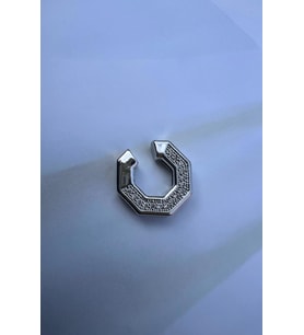 KÖŞELİ EARCUFF (Gümüş)