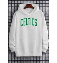 Unisex Celtics Baskılı Sweatshirt (A.Beyaz)