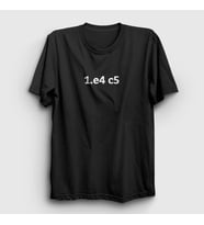Presmono Unisex Sarı Sicilian Opening Chess Satranç T-Shirt 339311tt (Siyah)