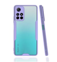 Xiaomi Poco M4 Pro 5G Kılıf Parfe Kenarları Pastel Renk Silikon (Mor)