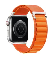 Microsonic Apple Watch Series 10 46mm Kordon Alps Spin Yeşil (Turuncu)