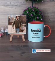 Anestezi Uzmanı Fotoğraflı Dekoratif Taş, Kupa Bardak Beyaz Hediye (Model 13)