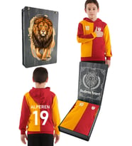 Galatasaray Orijinal Metin Oktay Kapüşonlu Çocuk Sweat Kişiye Özel Ahşap Kutulu (STD)