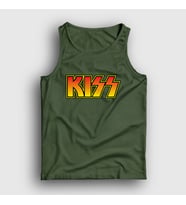 Presmono Unisex Sarı Logo Kiss Atlet 91189tt (Haki)
