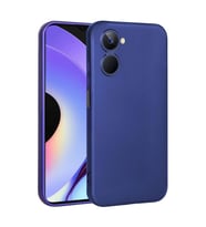 Realme 10 4G Kılıf Kamera Çıkıntılı Soft Silikon (SAKS MAVI)