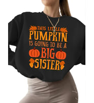 3 iplik şardonlu Sweatshirt unisex Sweatshirt bisiklet yaka Bej erkek Abla balkabağı Baskılı kalın (Siyah)