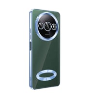 Xiaomi Redmi A3 4G 2024 Kılıf Kamera Korumalı Logo Gösteren Omega Kılıf (Buz Mavisi)