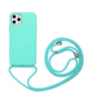 Apple iPhone 11 Pro Max Kılıf Zore Ropi İpli Silikon Kılıf (Turkuaz)