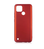 Realme C21 Kılıf Zore Premier Silikon Kılıf (Kırmızı)