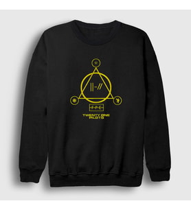 Presmono Unisex Bordo Panic Twenty One Pilots Sweatshirt 119928tt (Siyah)