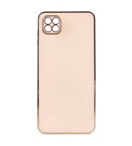 Xiaomi Redmi 9C Kılıf Zore Bark Kenarları Altın Renk Kılıf (Rose)