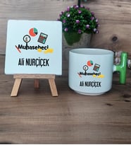 Muhasebeci Hediye Seti Kupa Bardak T Kulplu ve Dekoratif Taş Muhasebeciye Hediye (Model 8)