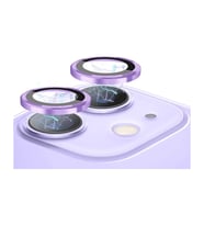 Uyumlu Model Apple iPhone 12 Pro Kamera Lens Koruyucu Çerçeveli Koruyucu CL-02 (Lila)