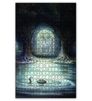Cakapuzzle Yüzüklerin Efendisi Tılsımlı Kapı Puzzle Yapboz MDF (Ahşap) (1000 Parça)