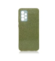 Galaxy A52 Kılıf Simli Renkli Silikon (Mor)